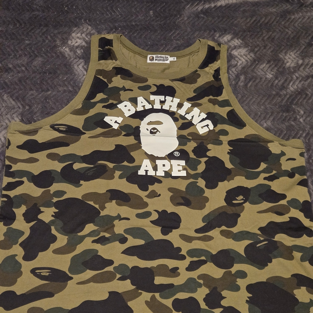 Bape Green ABC Camo Tank Top